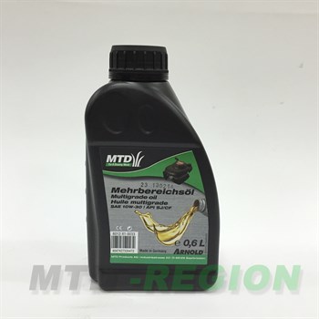 МАСЛО 4-ТАКТНОЕ MTD SAE 10W-30, 0,6Л