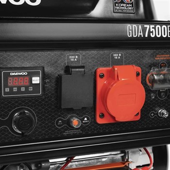 Генератор бензиновый  DAEWOO GDA 7500E-3 - фото 9285