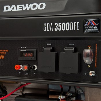 Генератор бензиновый газовый  DAEWOO GDA 3500 DFE - фото 9380